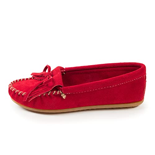 Minnetonka 403, Damen Mokassin, Rot - rot (Redred) - Größe: 38.5 EU von Minnetonka