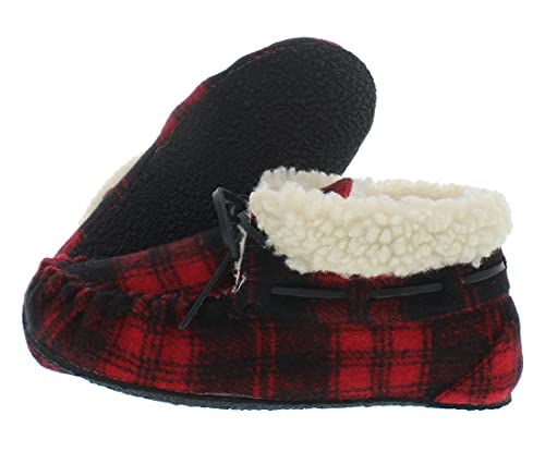 Minnetonka Damen Jacqueline Mokassin Indoor/Outdoor Slipper, Rot/Schwarz, 43 EU von Minnetonka