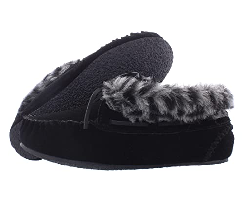 Minnetonka Damen Jacqueline Mokassin Indoor/Outdoor Slipper, Schwarz, 35.5 EU von Minnetonka