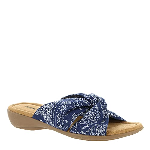 Minnetonka Sarong Damen-Sandalen, Dunkelmarine-Bandana, 35 EU von Minnetonka