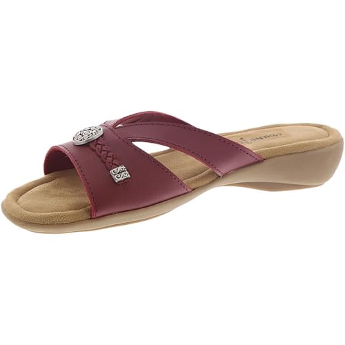 Minnetonka Siesta Damen-Sandalen, Rot/Ausflug, einfarbig (Getaway Solids), 35 EU von Minnetonka