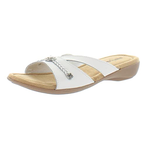 Minnetonka Siesta Damen-Sandalen, Weiss/opulenter Garten, 12 Narrow von Minnetonka