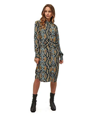 Minus ,Women's ,Alyx Dress, 9335 Misty blue snake print ,16 von Minus