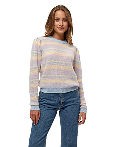 Minus ,Women's ,Anita Knit Striped Pullover, 9400 Dark Pasific blue stripes ,XL von Minus