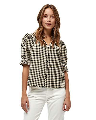 Minus ,Women's ,Roka Blouse, 9349 Nomad sand checked ,12 von Minus