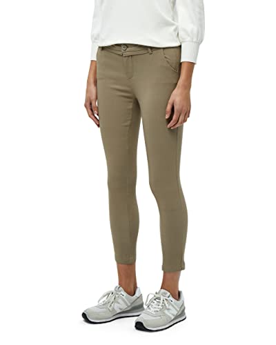 Minus Carma Damen Hose Mitte Tailliert 7/8 Keuchen Größe 40 | Braun Hose Damen | Bequeme Damen Hosen Stretch | Chino Hose Damen Mit Enger Passform | Damen Hosen Elegant von Minus