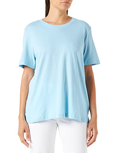 Minus Cathy GOTS Kurz Ärmel T-Shirt | Tshirt Damen In Blau | Frühling Bluse Damen | Größe Xl von Minus