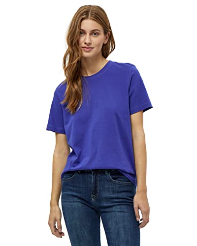 Minus Cathy GOTS Kurz Ärmel T-Shirt | Tshirt Damen In Blau | Frühling Bluse Damen | Größe Xs von Minus