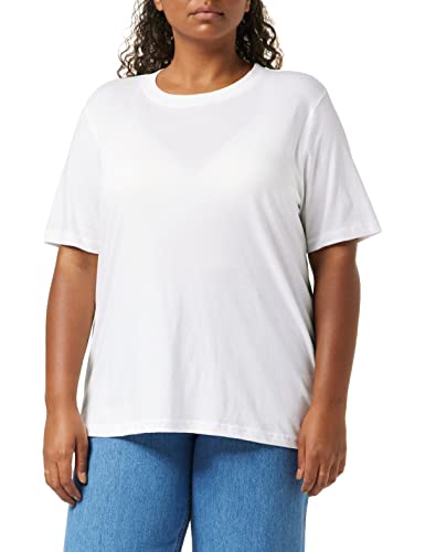 Minus Cathy GOTS Kurz Ärmel T-Shirt | Tshirt Damen In Weiß | Herbst Bluse Damen | Größe S von Minus