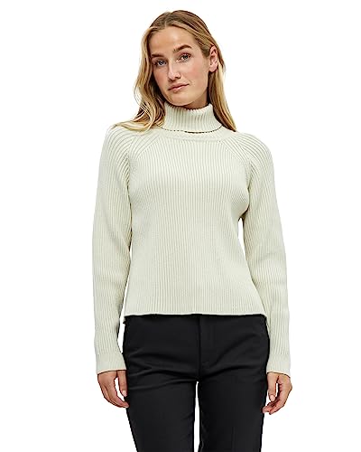 Minus Damen AVA Knit Strick, Rollkragen, 0175 Light Birch, M von Minus