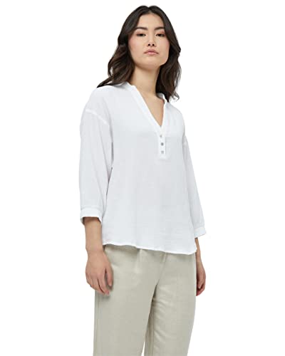 Minus Damen Hemma Bluse mit 3/4-Ärmeln, 200 White, 46 von Minus