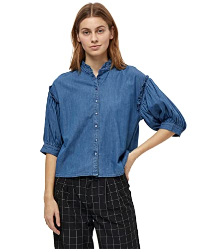 Minus Damen Laki Shirt Blau 46 von Minus