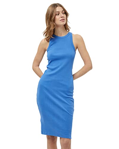 Minus Damen Maluna Midikleid GOTS Midi-Kleid, 1530 Regatta Blue, M von Minus