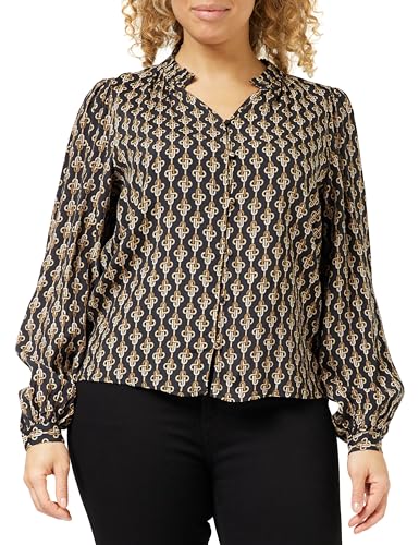 Minus Damen Marceline Shirt mit V-Ausschnitt, 4043P Nomad Sand Print, 40 von Minus