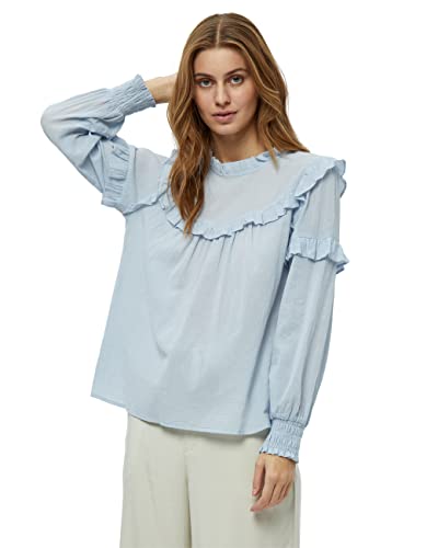 Minus Damen Mathilda Bluse, 1048 Ice Blue, 42 von Minus