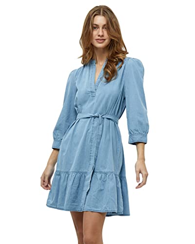 Minus Damen Mirell Kurzes Kleid, 001 Light Denim, 34 von Minus