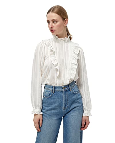 Minus ,Women's ,Sistine Shirt, 9340 Broken white striped ,6 von Minus