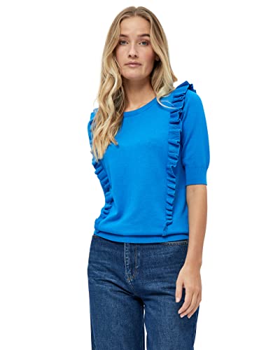 Minus Damen Vesia Knit Strick-T-Shirt, 1202 Ocean Blue, S von Minus