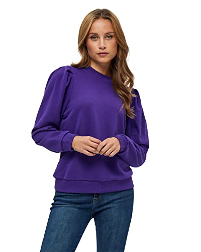 Minus Mika Crew Neck Lange Ärmel Sweat Pullover | Pullover Damen In Blau | Frühling Pulli Damen | Größe S von Minus