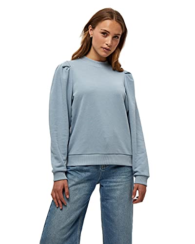 Minus Mika Rund Halsausschnitt Lang Ärmel Schwitz Pulli | Pullover Damen In Blau | Herbst Pulli Damen | Größe Xs von Minus