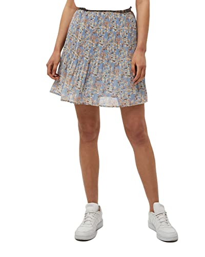 Minus Women's Rikka Short Skirt, , Dusty blue flower print, 38 von Minus