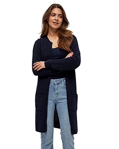 Minus Vibe Lang Stricken Strickjacke | Strickjacke Damen In Blau | Herbst Cardigan Damen | Größe Xl von Minus