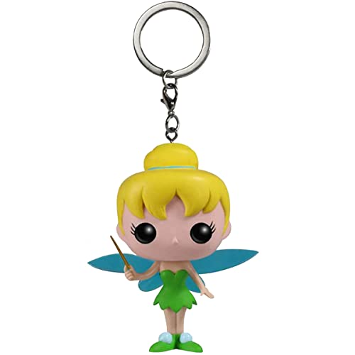 Tinkerbell Schlüsselanhänger Tinkerbell Figur Schlüsselanhänger Cartoon Schlüsselanhänger Anime Charakter Fee Schlüsselanhänger Mini Figur Puppe Dekoration für Kinder Mädchen Geburtstag Geschenk von Miotlsy