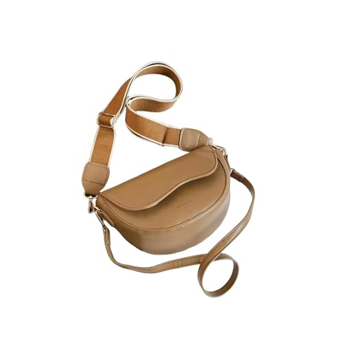 MiqiZWQ Damenhandtasche Solid Color Damen -Crossbody -Tasche Mit Modischer Schultergurt Schulter Kleiner Quadratischer Tasche-Khaki-A von MiqiZWQ