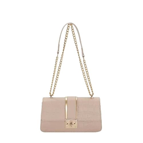 MiqiZWQ UmhäNgetasche Damen Kettenschnalle -Umhängetasche Für Frauen Quadratische Modeformen Tägliche Ausflüge Square Bag Pendler Umhängetasche-Khaki von MiqiZWQ