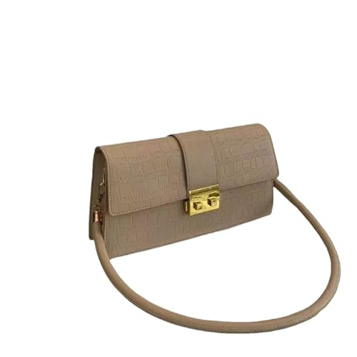 MiqiZWQ UmhäNgetasche Damen Quadratbeutel Modische Lässige Damen Handtasche Buchstaben Ladies Tasche Single Schulter -Crossbody -Handtasche-Khaki-A von MiqiZWQ