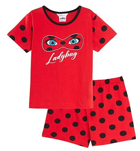Miraculous Ladybug Kurzer Schlafanzug für Mädchen und Kinder, Rot, rot, 11-12 Jahre von Miraculous