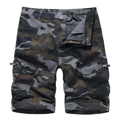 Misfuso Herren Cargo Shorts Camouflage Freizeit männer Kurze Hose Lose Fit Baumwolle Bermuda Camo Shorts Sommer-Camo-Schwarz-L Misfuso Herren Cargo Shorts Camouflage Freizeit männer Kurze Hose Lose Fit Baumwolle Bermuda Camo Shorts Sommer-Camo-Schwarz-L von Misfuso