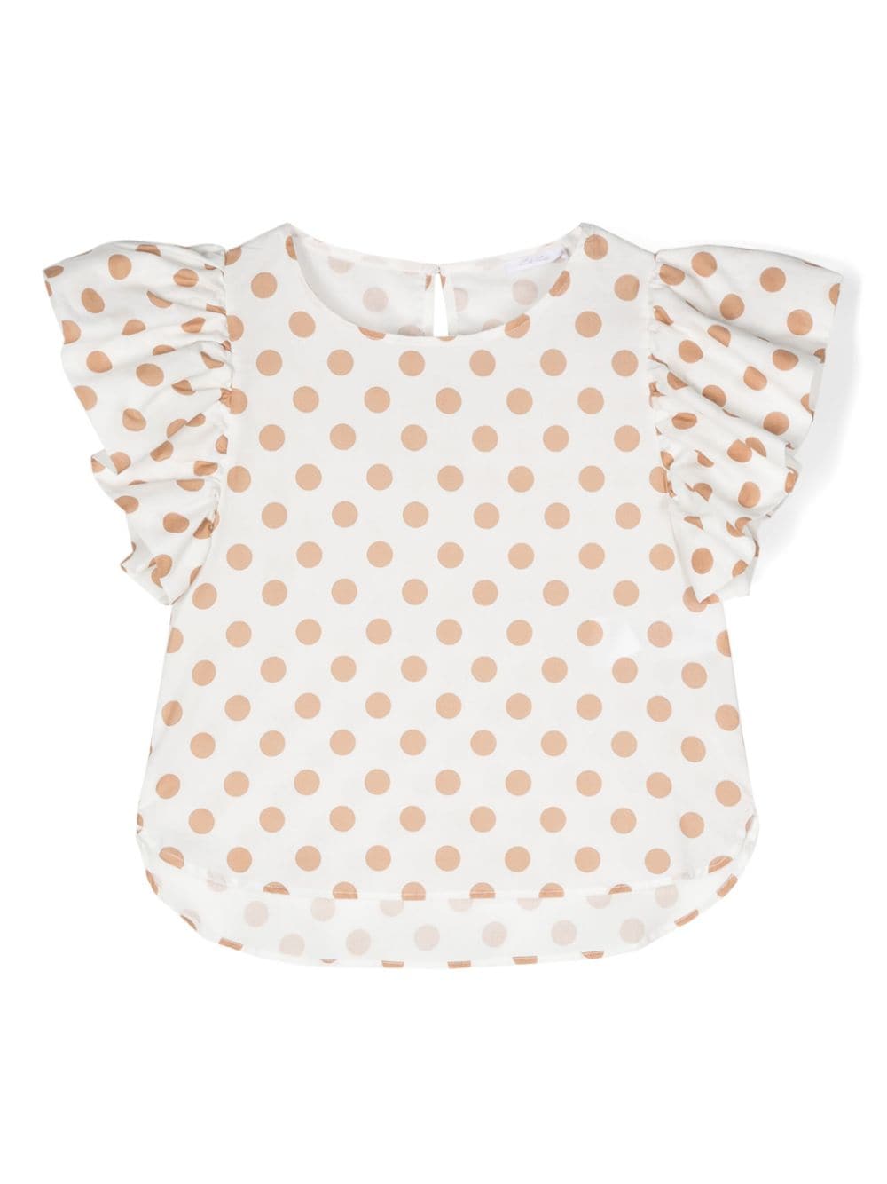 Miss Grant Kids Bluse mit Polka Dots - Weiß von Miss Grant Kids