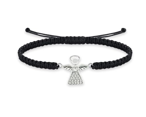 Miss Lovie Schutzengel Armband Silber 925 Kommunion Geschenke Für Mädchen Armband Mädchen Erstkommunion Geschenke Mädchen Geschenk Zur Konfirmation Mädchen Grey von Miss Lovie