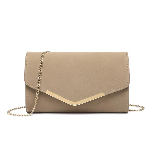 Miss Lulu Damen Clutch Elegante Umschlag Abendtasche mit Kette Hochwertige Handtasche für Hochzeit Party und Abschlussball Miss Lulu Damen Clutch Elegante Umschlag Abendtasche mit Kette Hochwertige Handtasche für Hochzeit Party und Abschlussball von Miss Lulu