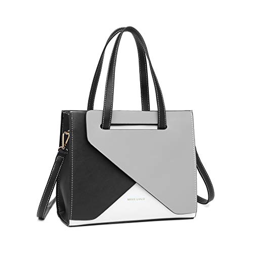 Miss Lulu Schultertaschen für Damen Tasche damen Handtasche für Frauen Mode Umhängetasche Prägnante Farbstiche Schultertasche von Miss Lulu