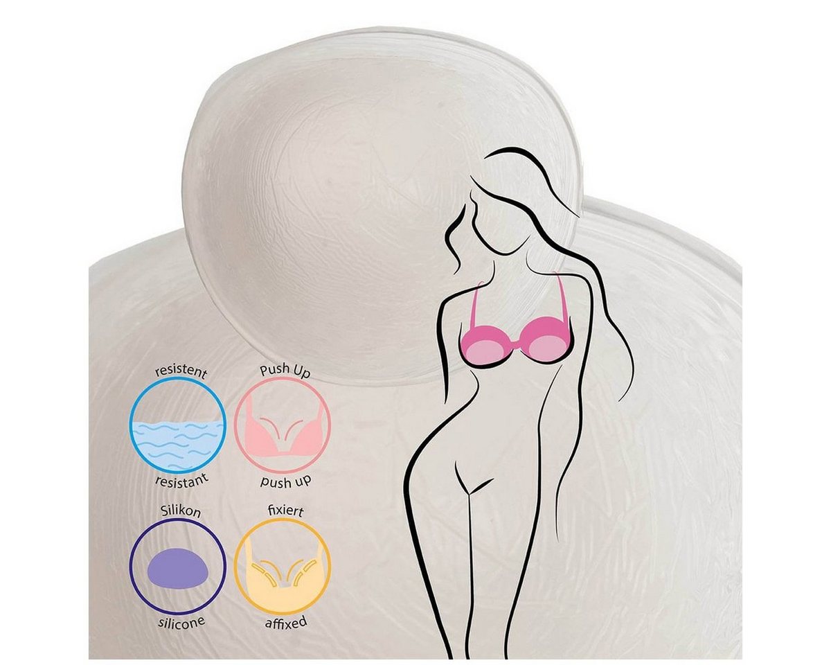 Miss Perfect BH-Einlagen W2G3900010202630, Silikon Triangel BH Einlage, Add-a-Size, Contour oder Push-up von Miss Perfect