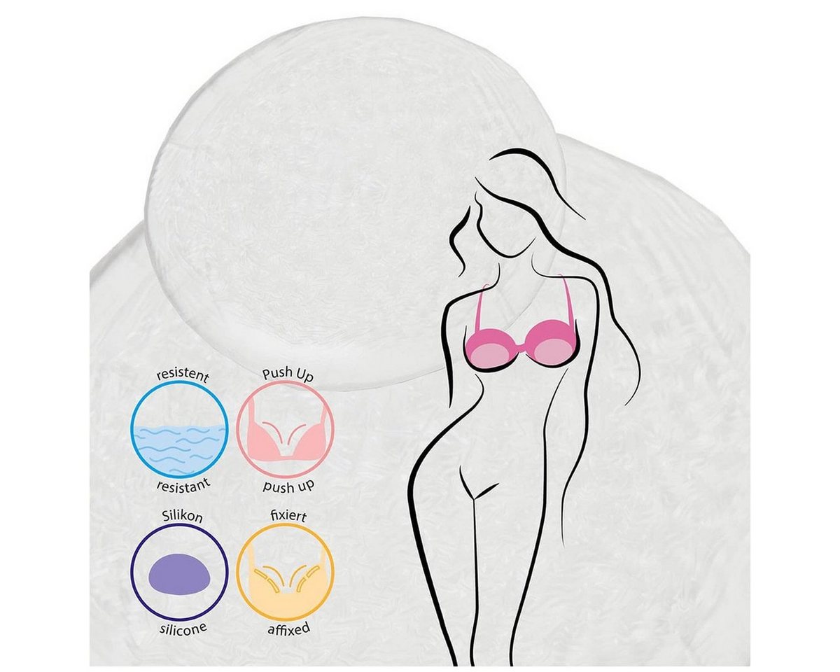 Miss Perfect BH-Einlagen W2G3900010202630, Silikon Triangel BH Einlage, Add-a-Size, Contour oder Push-up von Miss Perfect