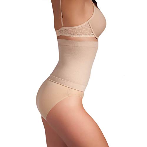 Miss Perfect Form & Funktion Shapewear Damen - Taillenformer Bauchweg Body Shaper Damen Korsett Waist Trainer Korsage Damen in Haut Größe S von Miss Perfect