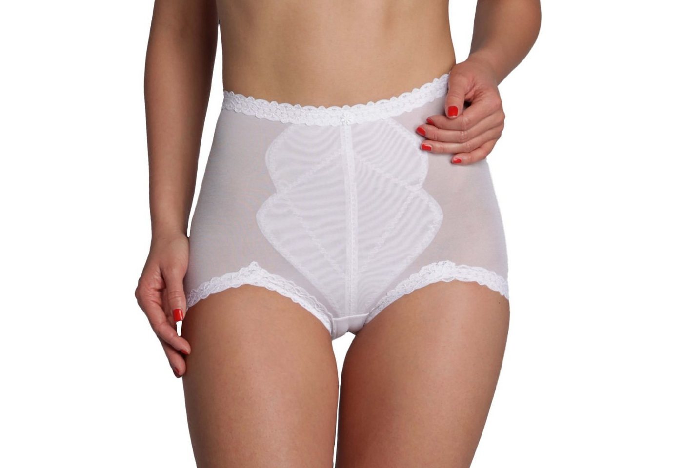 Miss Perfect Miederhose 8777 Figurformender Bauchweg Slip aus extraleichtem Feintüll von Miss Perfect