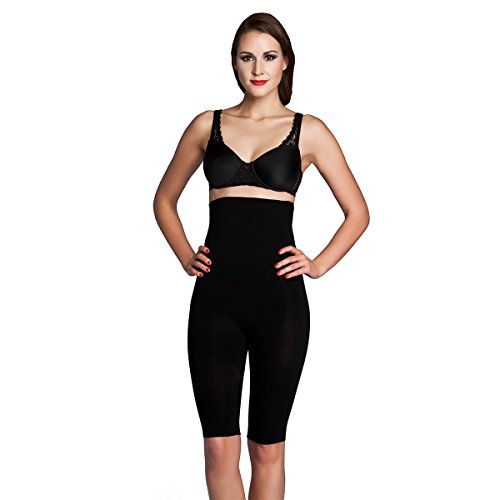 Miss Perfect Shapewear Damen - Miederhose Damen Body Shaper Damen Bauchweg Unterhose Damen Bodyshaper für Frauen - formend & kühlend Schwarz Größe XXL von Miss Perfect