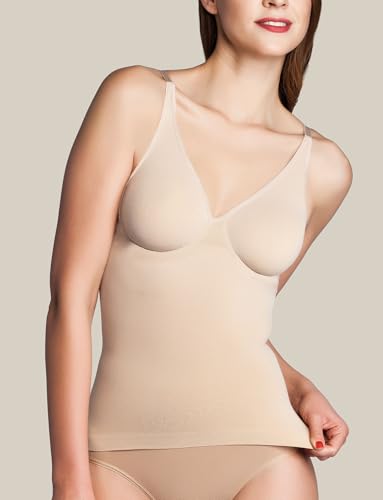 Miss Perfect Shapewear Damen - Unterhemd Bauchweg Hemd Damen Body Shaper Damen Shaping Unterwäsche Damen Top - formend & kühlend Haut Größe XXL von Miss Perfect