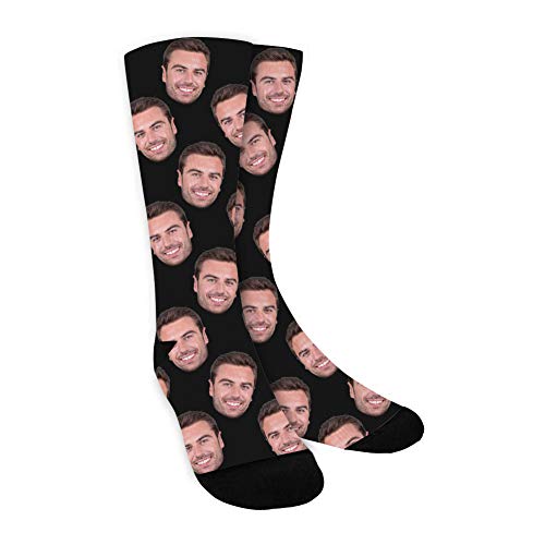 MissChic Personalisierte Socken,Lustige Foto Socken, Socken mit Gesicht für Unisex, Geschenk für Freuen, Herren, Freundin, Mutter, Schwester von MissChic