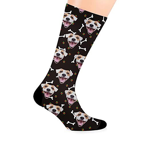 MissChic Socken mit Gesicht, Personalisierte , Unisex Socken mit Tiere Foto für Damen, Herren, Kinder, Geschenk für Vatertag, Weihnachten, Geburtstag, Abschluss von MissChic