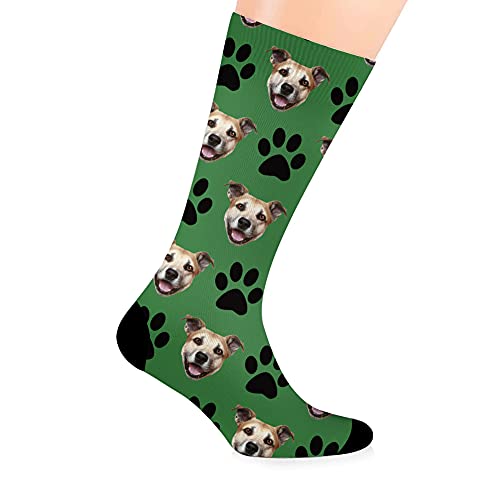 MissChic Socken mit Gesicht, Personalisierte , Unisex Socken mit Tiere Foto für Damen, Herren, Kinder, Geschenk für Vatertag, Weihnachten, Geburtstag, Abschluss von MissChic