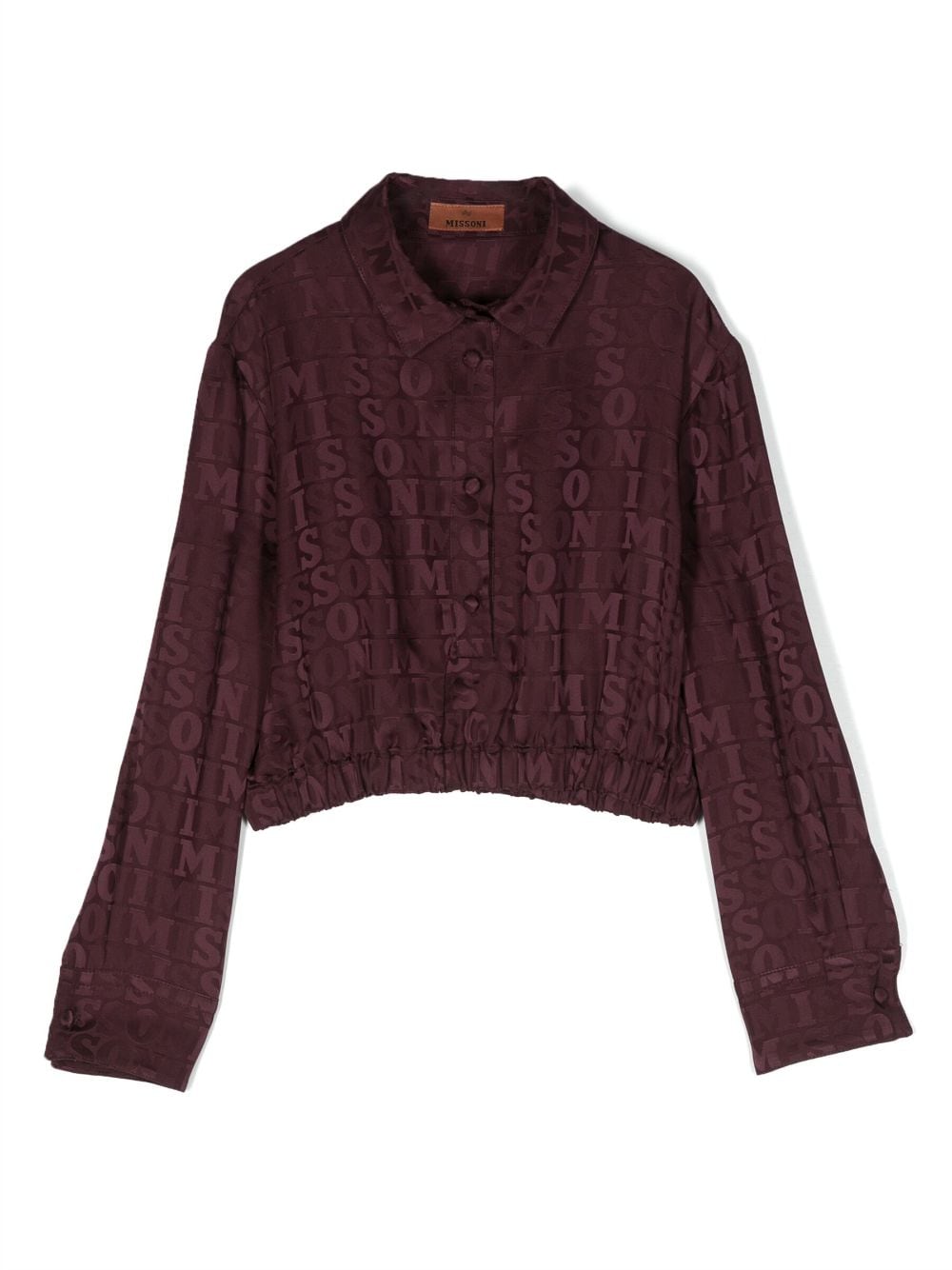 Missoni Kids Bluse aus Monogramm-Jacquard - Violett von Missoni Kids