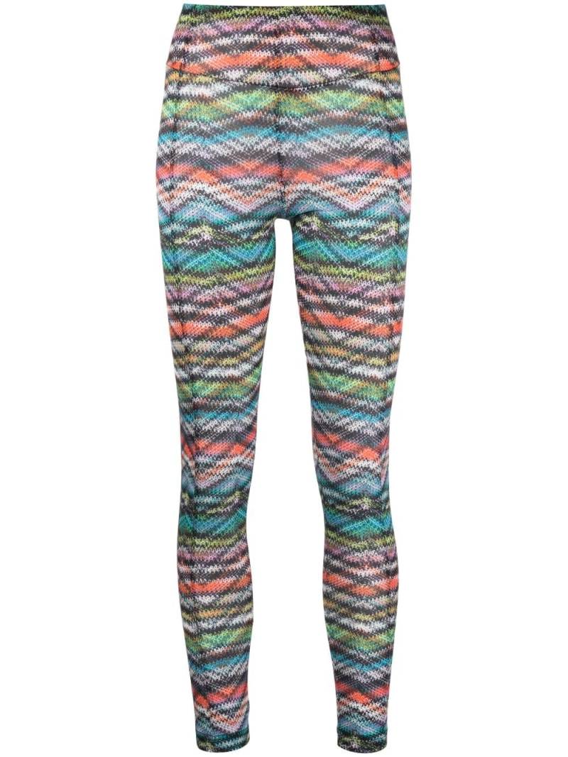 Missoni Performance-Leggings mit Print - Schwarz von Missoni