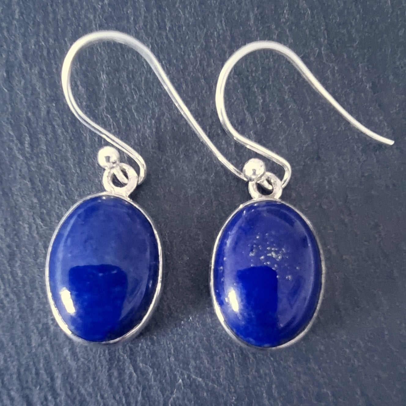 Lapislazuli-Ohrringe, Ovale 14 Mm X 10 925Er Silberohrringe, Kobaltblauer Edelstein, September-Geburtsstein, Hochzeitsschmuck, Mistry Gems, E2Ll von MistryGems