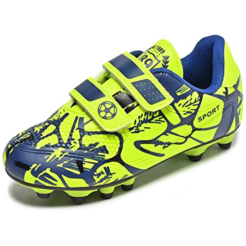 Mitudidi Fußballschuhe Kinder Leicht Atmungsaktive Fussballschuhe Jungen Mädchen Unisex Soccer Trainingsschuhe für Teenager 28 von Mitudidi