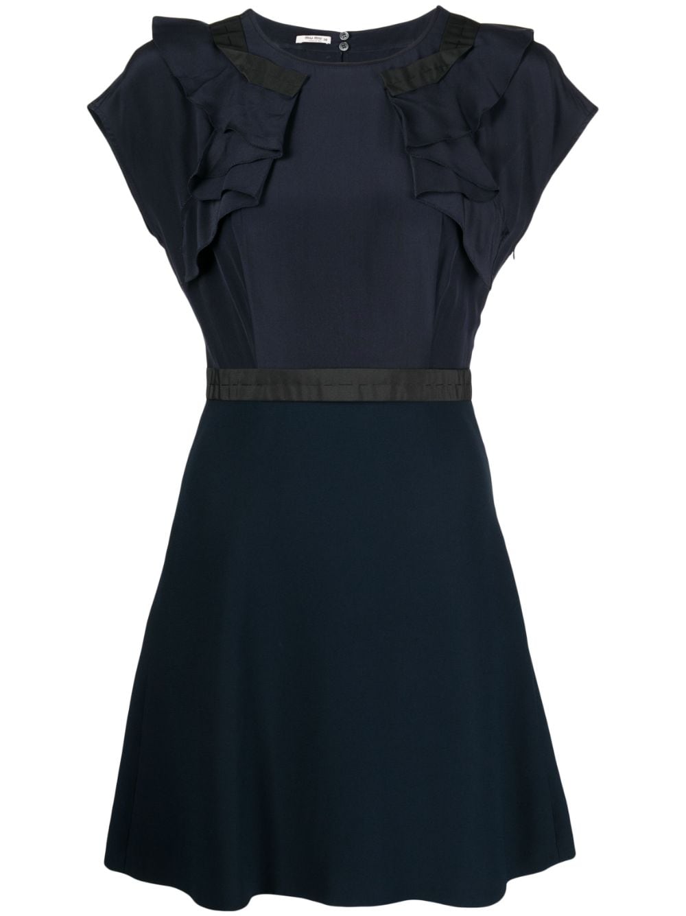 Miu Miu Pre-Owned Kleid mit Rüschen - Blau von Miu Miu Pre-Owned